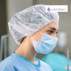 LabClean Polypropylene Beard Cover w/ Latex-Free Band, 10" x 18", 10 g Color:  White