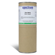 Zinc Metal, 5 in. x 0.25 in. x 0.25 in., Sticks, Reagent