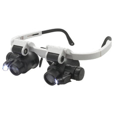 Aven Eye Loupe Inspection Goggles with LEDs [6x - 25x] - 26116