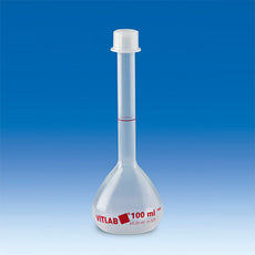 Brandtech Volumetric Flask, PMP, class B with stopper NS 10/19, PP, 10 ml (pack of 2) - V67795
