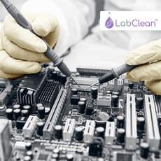 LabClean V---Clean Powder Free Latex Glove, Cleanroom Compatible, 9” ---  XL