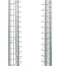 Metro RE1 End-Load Wire Bun Pan Rack, 1.5" Slide Spacing